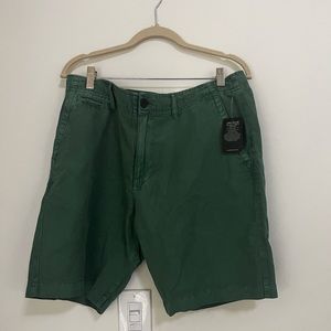 NWT Lucky Brand Soft Green Linen Shorts, 9in, 33 W